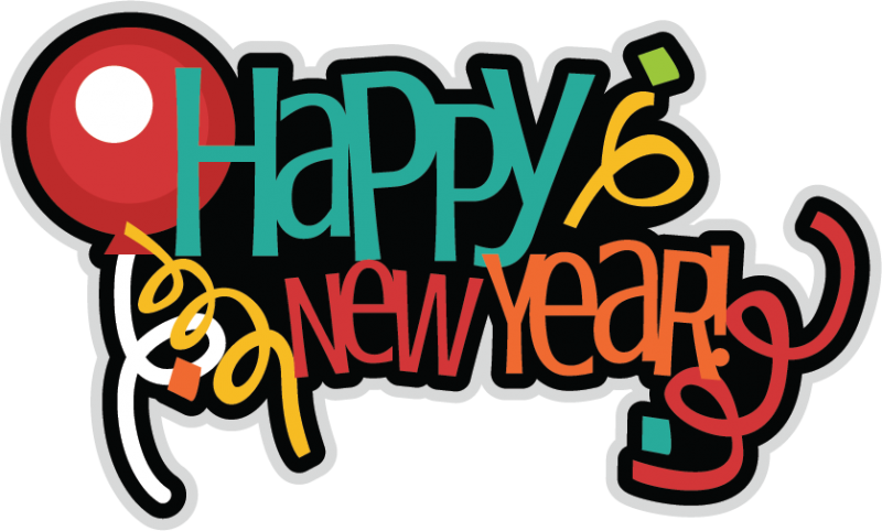 Svg New Year Clip Art - Happy New Year 2018 Stickers (800x482)