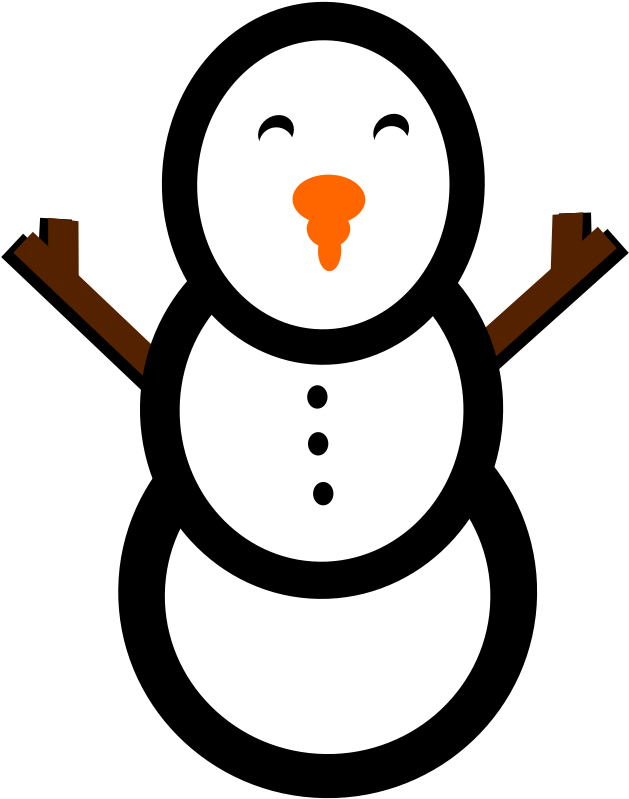 Clipart - Snowman - Snowman (800x800)