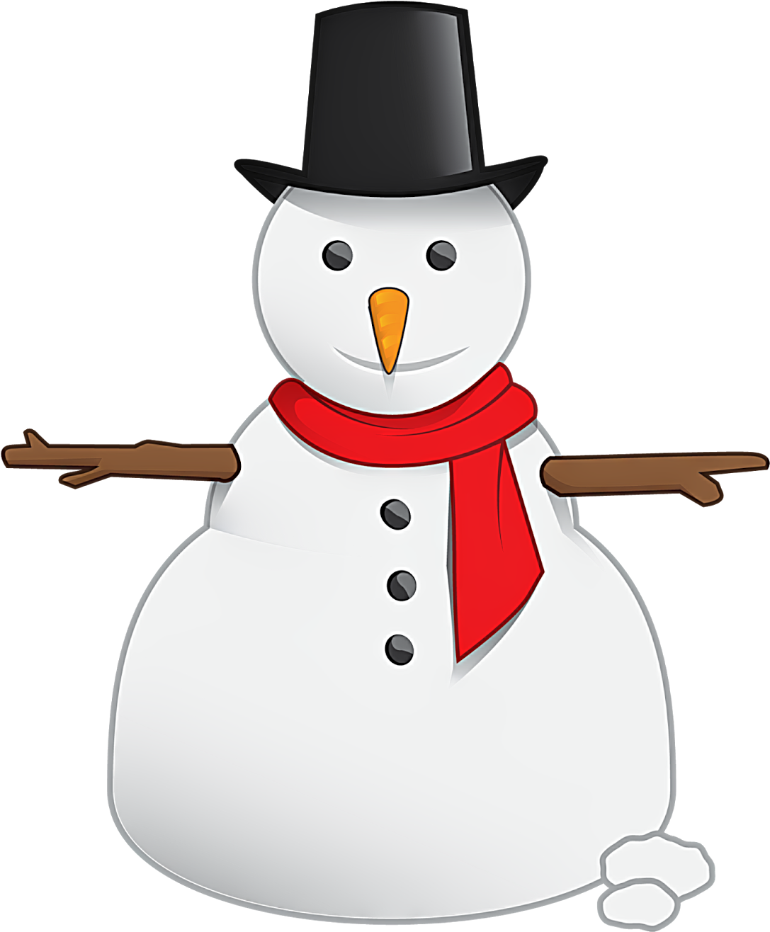 Snowman Clipart High Resolution - Snowman Transparent Background (1380x1600)