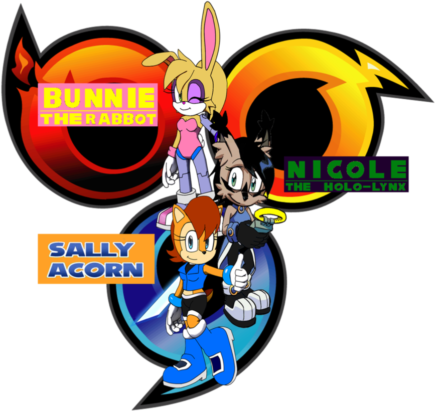 Team Freedom Sbn By Frostthehobidon - Sonic Heroes Fidget Spinner (925x863)