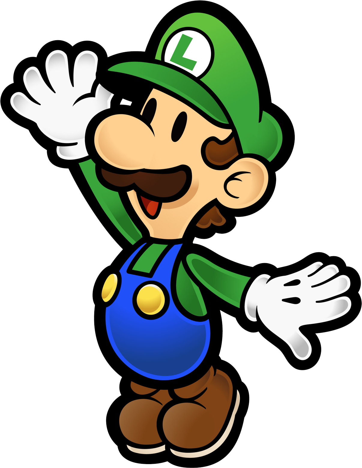 Luigi - Super Paper Mario Luigi (1280x1627)