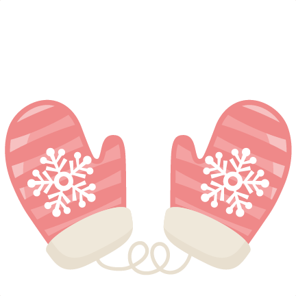 Striped Mittens Svg Scrapbook Title Winter Svg Cut - Miss Kate Cuttables Winter (432x432)