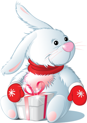 Blå Ost - Cartoon Rabbit (302x410)