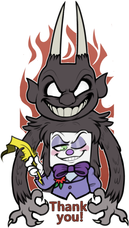 For Those Who Care Thank You For 3,000 Followers - Madhouseicecream Cuphead (440x750)