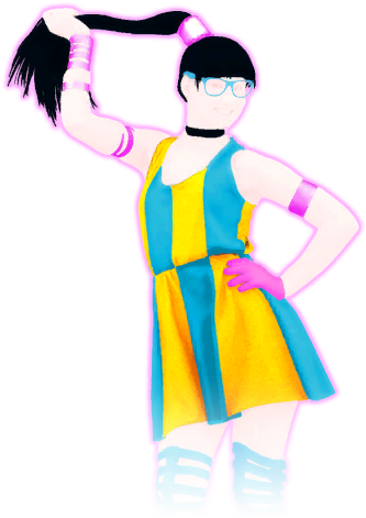 The Dancer Is A Girl With Black Hair In A High Ponytail, - October 28 (512x512)