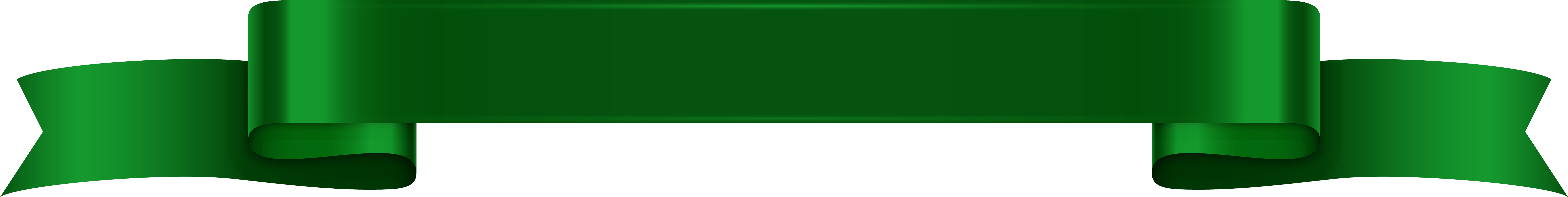 Green Banner Transparent Png Clip Art - Green Ribbon Png Transparent (8000x1192)