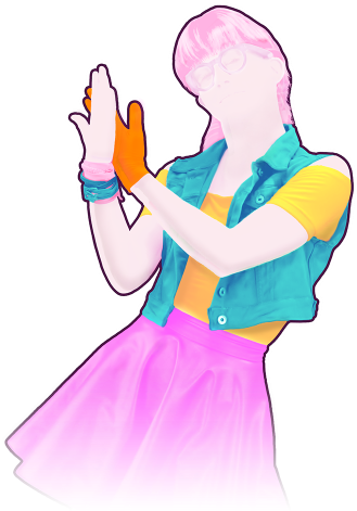 The Coach Is A Girl With Bubblegum Pink Hair Tied In - Just Dance Bad Liar (512x512)