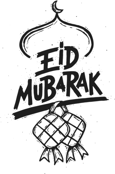Modern Eid Mubarak Doodle Banner And Card Illustration, - Eid Mubarak (640x640)