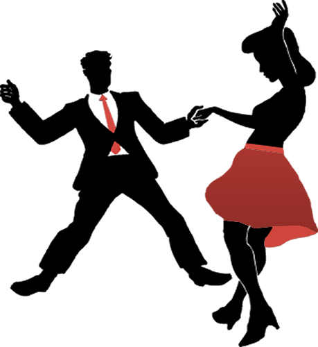 Swing Dance Classes - Swing Dance Silhouette (459x500)