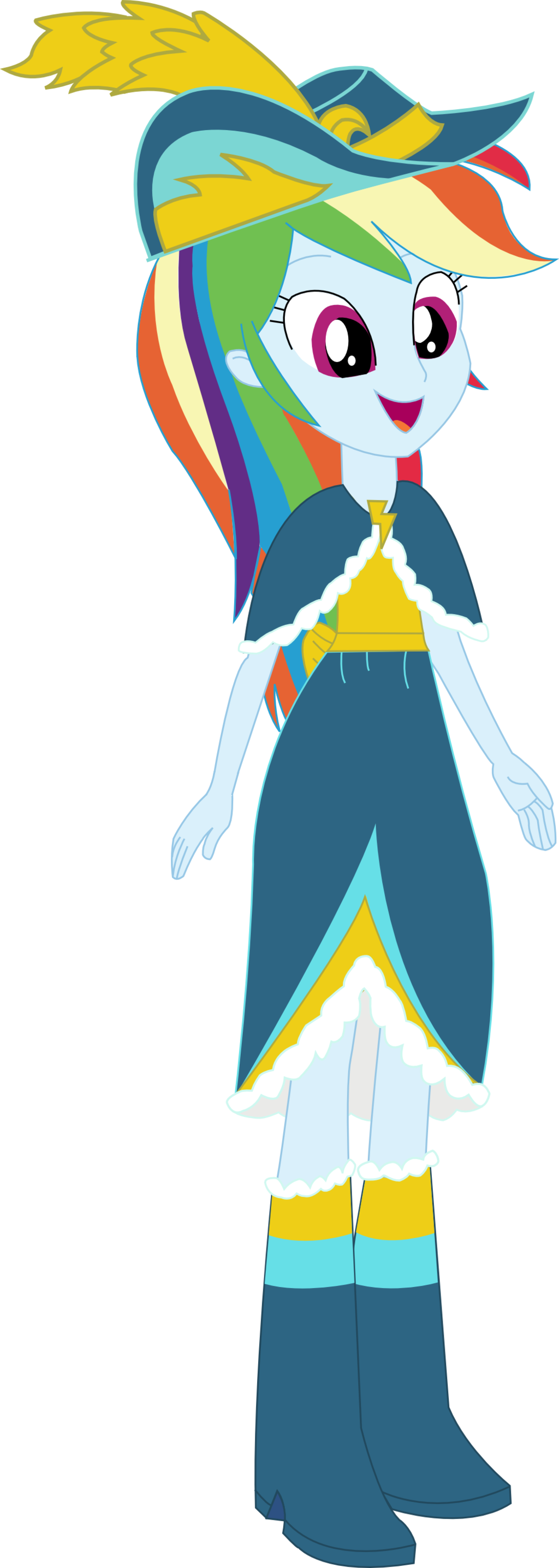 Rainbow Dash Equestria Girls Dress (1024x2868)