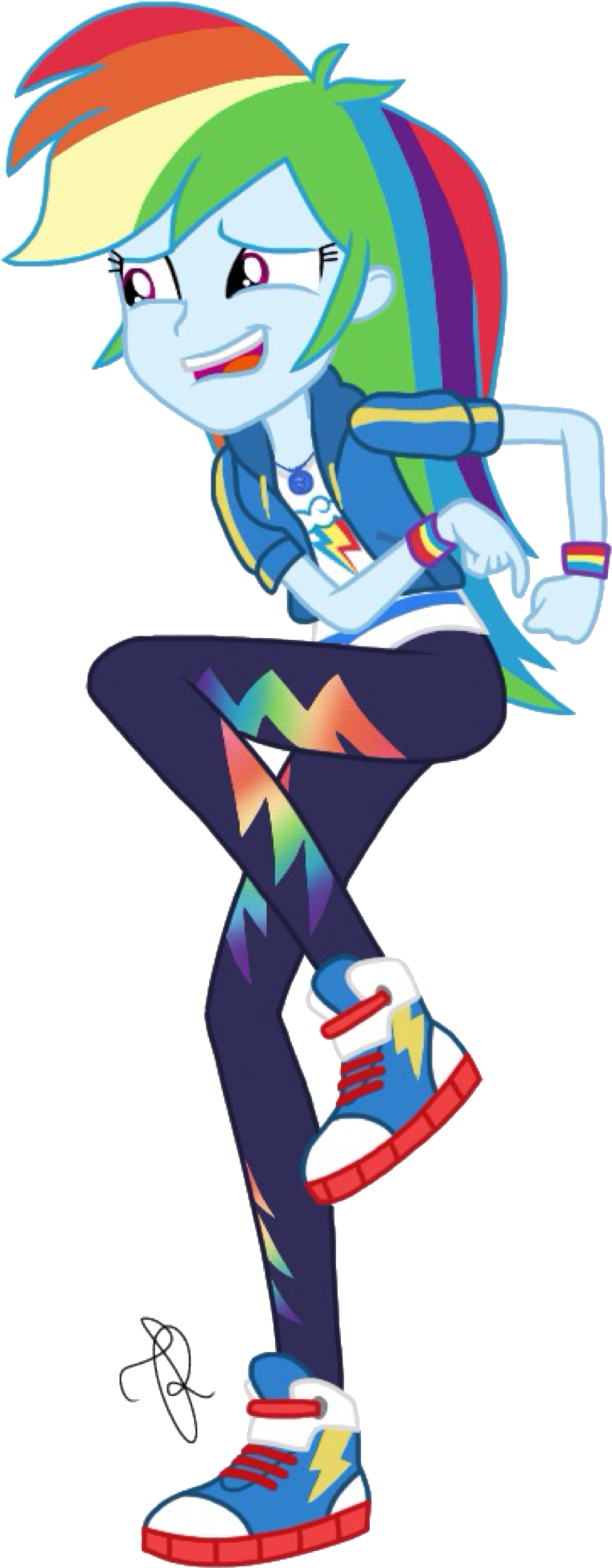 Rainbow Dash Equestria Girls Dress Download Rainbow - Mlp Eg Rainbow Dash Vector (862x2048)
