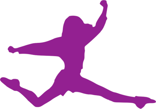 Purple Dancer - Ballerino Icona Png (500x349)