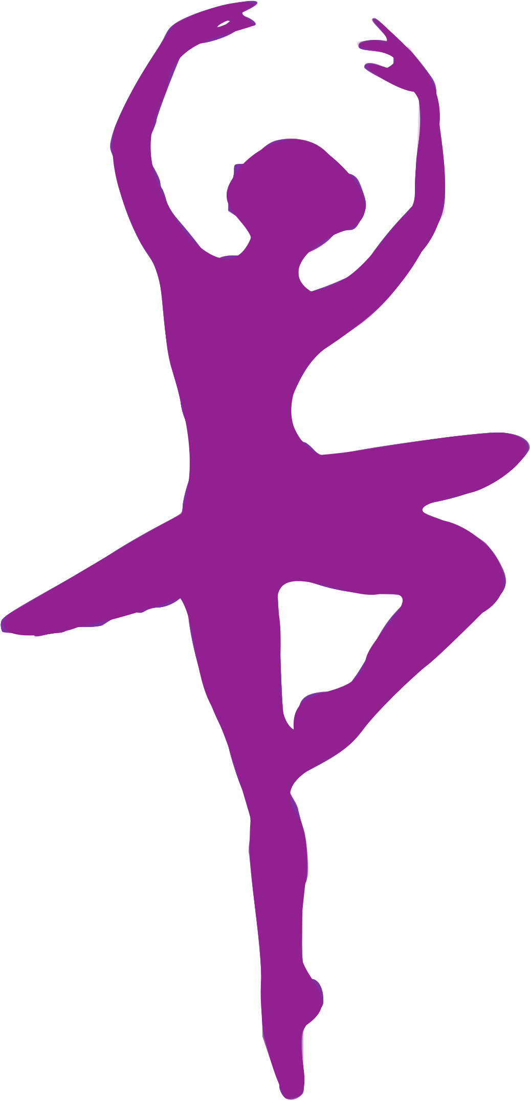 Danse Clipart - Silhouette Danseuse (1287x2400)