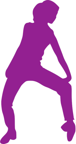 Girly Dancing - Pessoas Coloridas Dançando Png (265x500)
