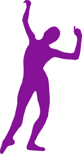 Dance Move Silhouette - Silhueta De Homem Dançando (267x500)