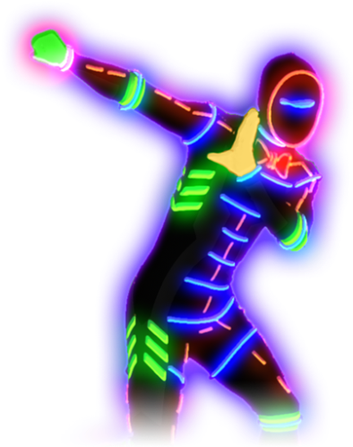 Appearance Of The Dancer - Rock N Roll Skrillex Just Dance (500x500)