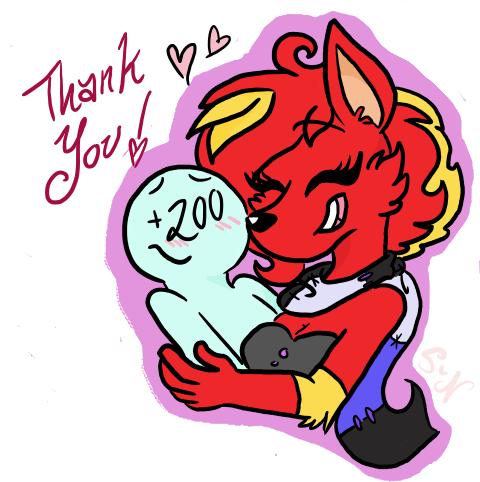 Thank You By Scarletnekolita - Cartoon (500x500)