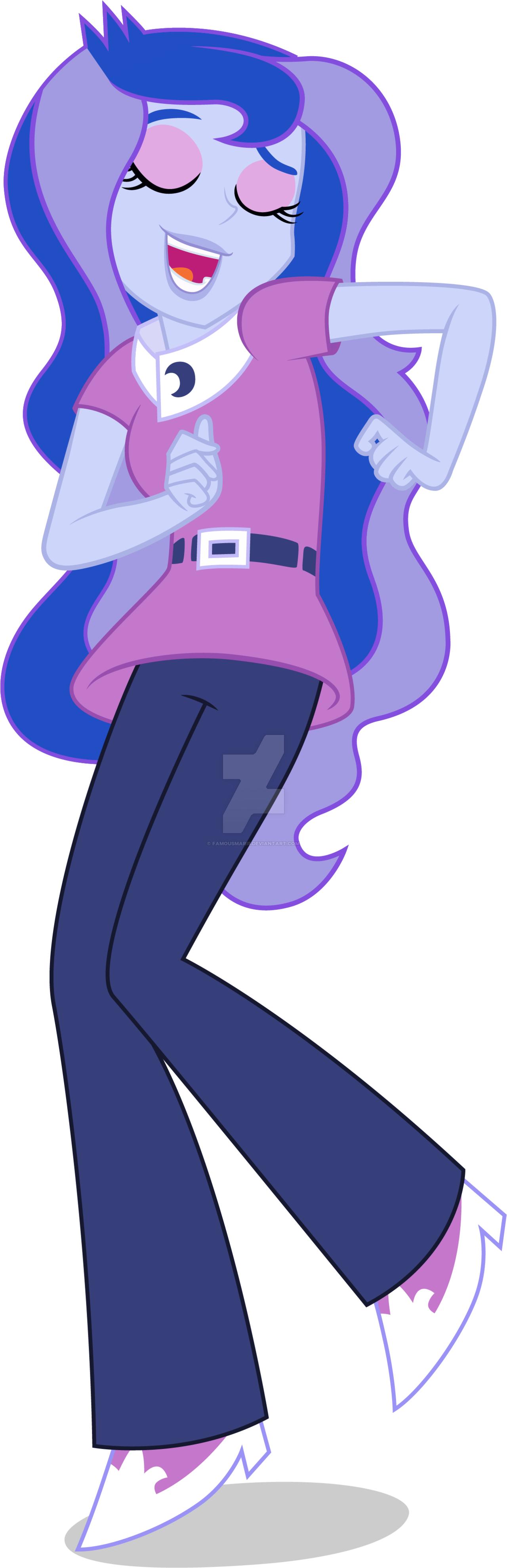 Vice Principal Luna Silly Dance By Lyndonpatrick On - Vice Principal Luna And Principal Celestia (1280x3962)