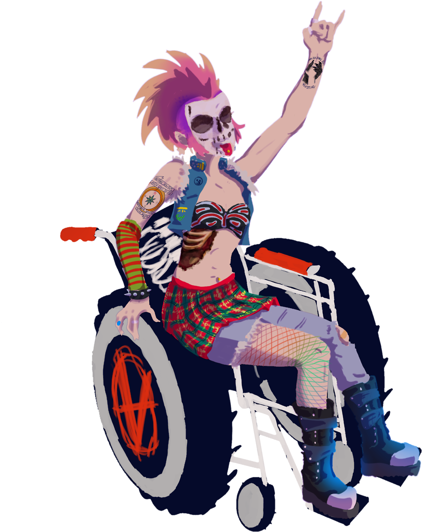 Character Design Challenge Of September Based On A - Wheelchair (1280x1276)