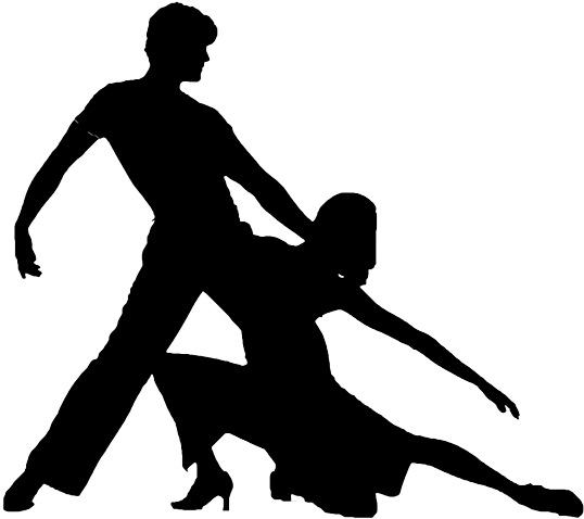 Salsa Silhouette - Salsa Dance Silhouette Png (562x531)