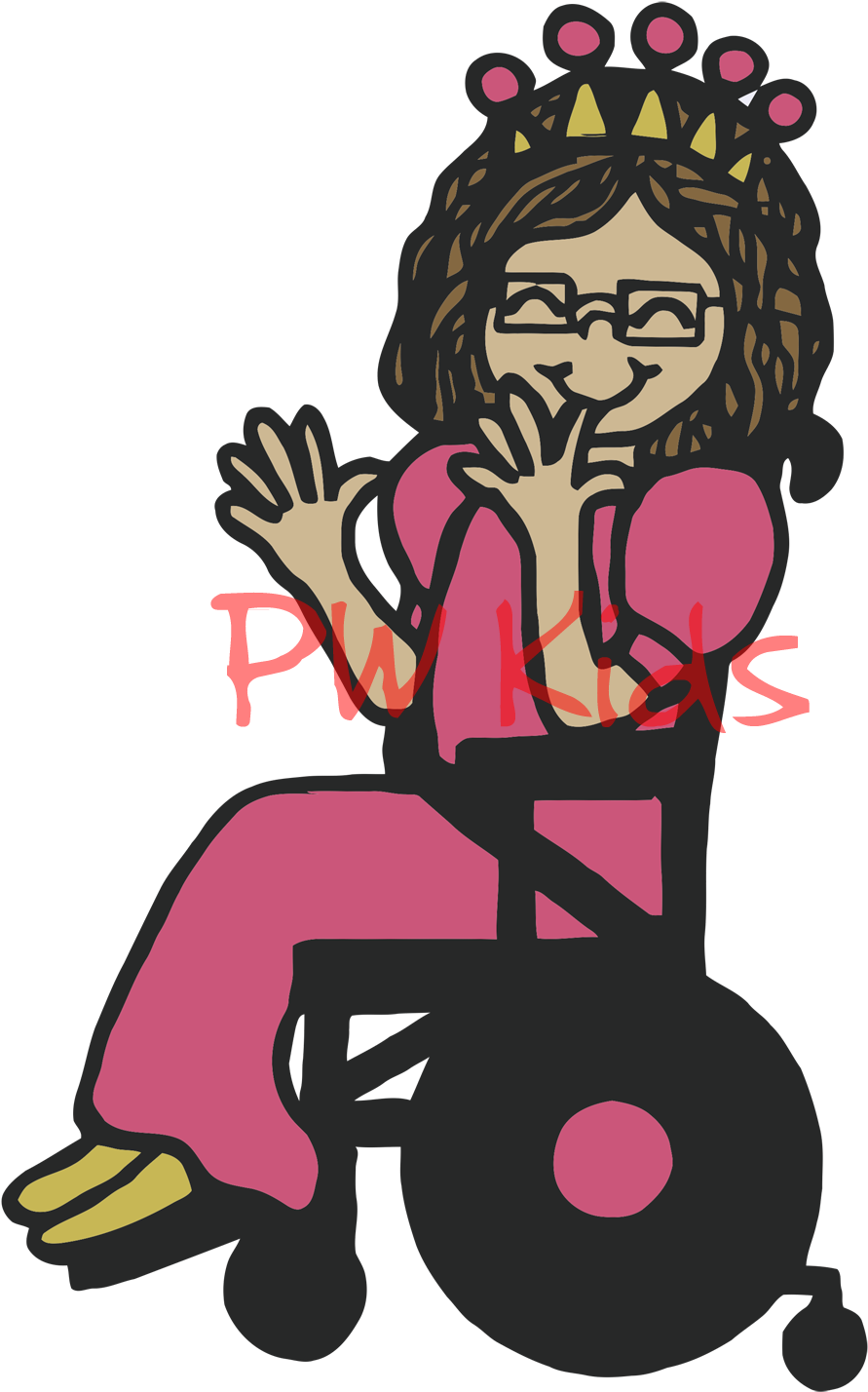 Wheelchair Disability Girl Clip Art - Wheelchair Disability Girl Clip Art (1200x1581)