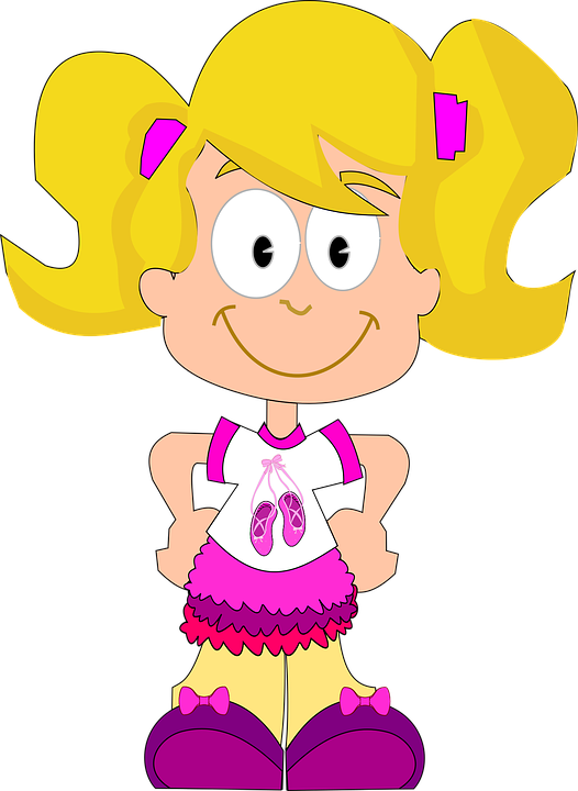Ballet Clipart Comic - Cartoon Child (548x749)