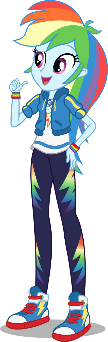 A Fine Line, Artist - Equestria Girls Rainbow Dash New (381x1200)