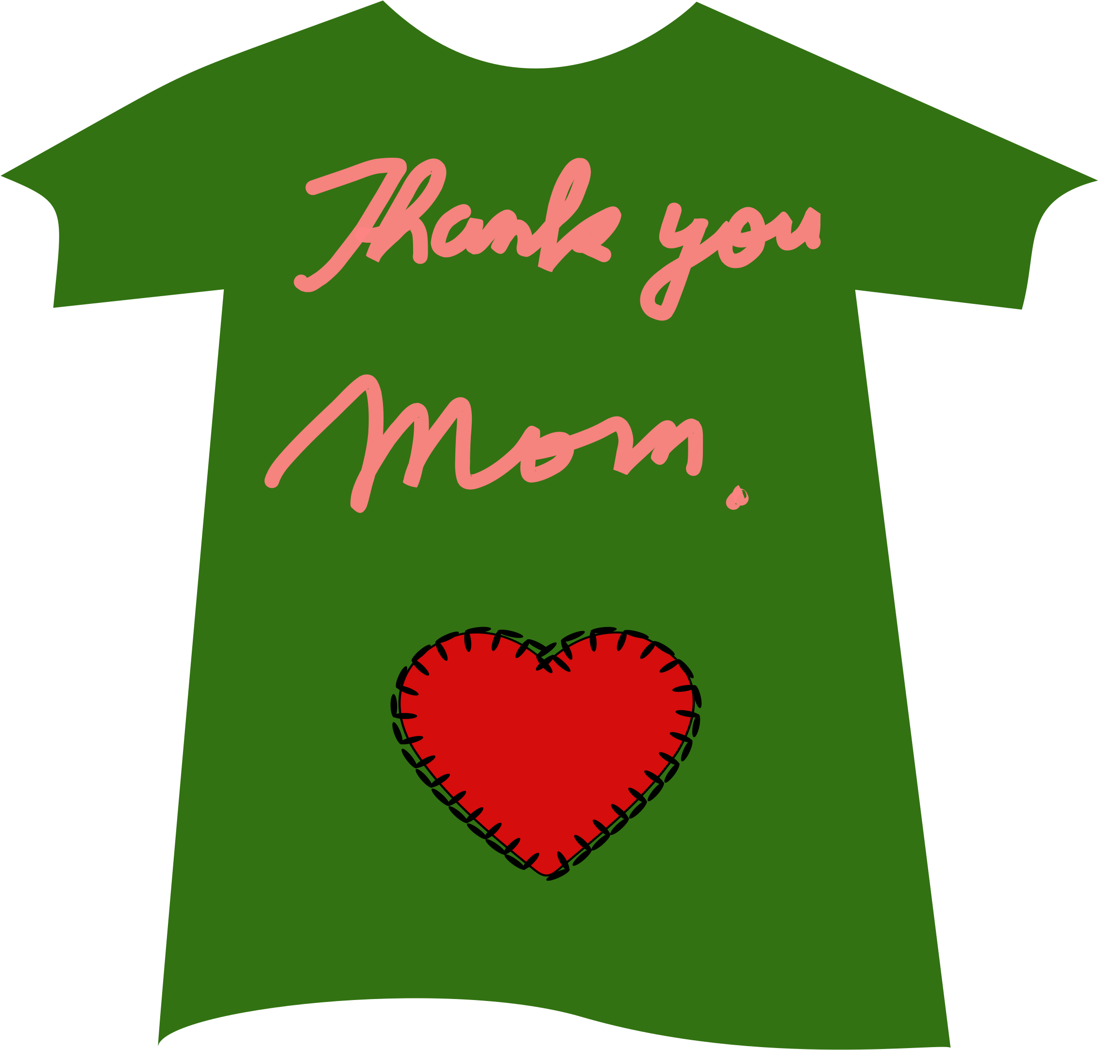 This Free Icons Png Design Of Tshirt Thankyou Mom - Love (2400x2618)