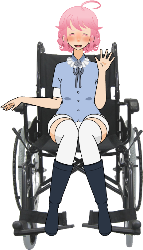 Wheelchair By Nananicake - Karman Ultra-lightweight Lt-980 Wheelchair 18" - Elevated (557x895)