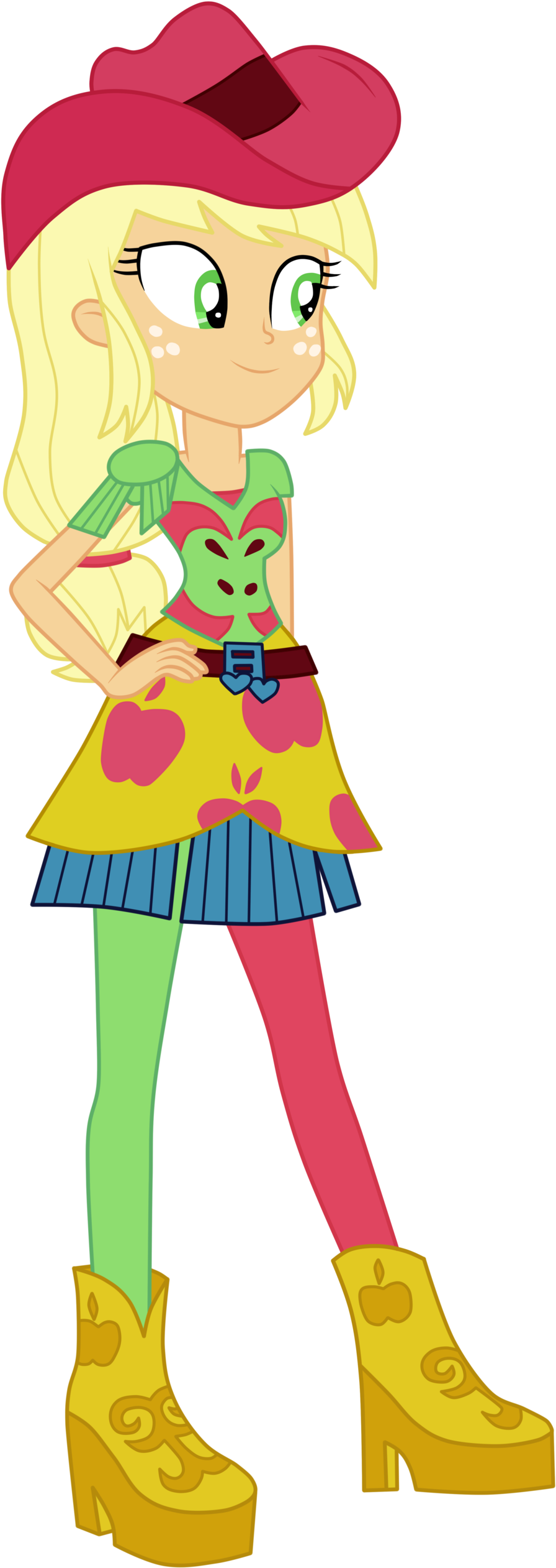 My Little Pony Equestria Girls Rainbow Dash - Mlp Eg Rainbow Rocks Applejack (1024x2638)