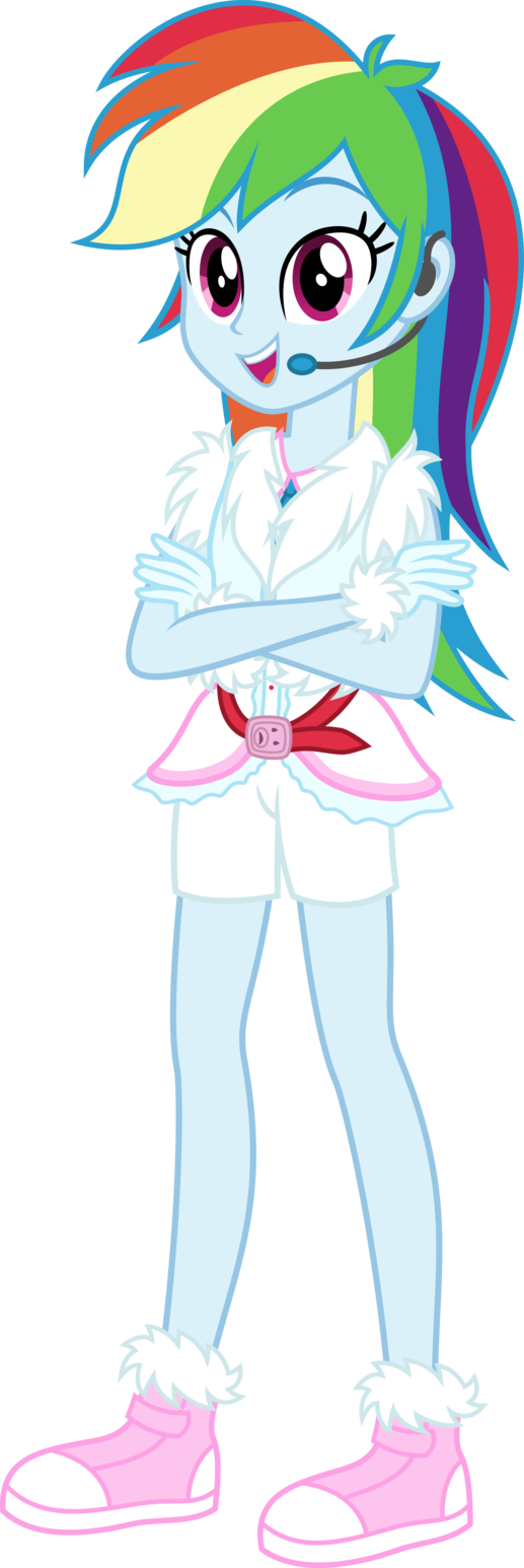Winter Look By Osipush - Rainbow Dash Winter Look (517x1546)