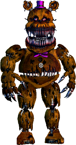 Nightmare Fredbear Full Body *thank You Image* By Joltgametravel - Nightmare Fredbear (378x496)