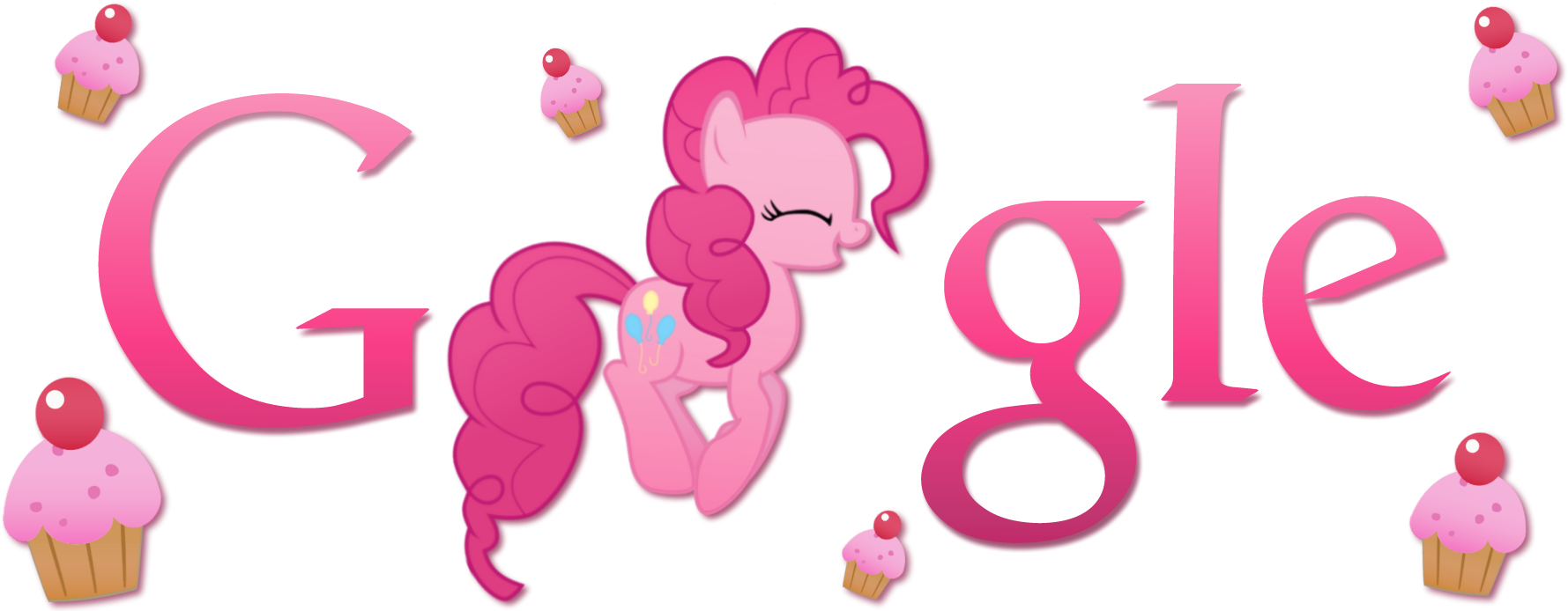 By Thepatrollpl Pinkie Pie Google Logo [install Guide - Pinkie Pie Google Logo (1800x700)