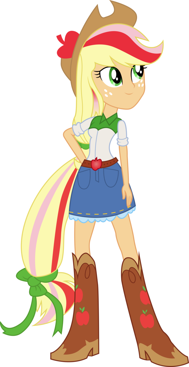 My Little Pony Equestria Girl Rainbow Dash And Applejack - My Little Pony Equestria Girls Apple Jack (642x1245)
