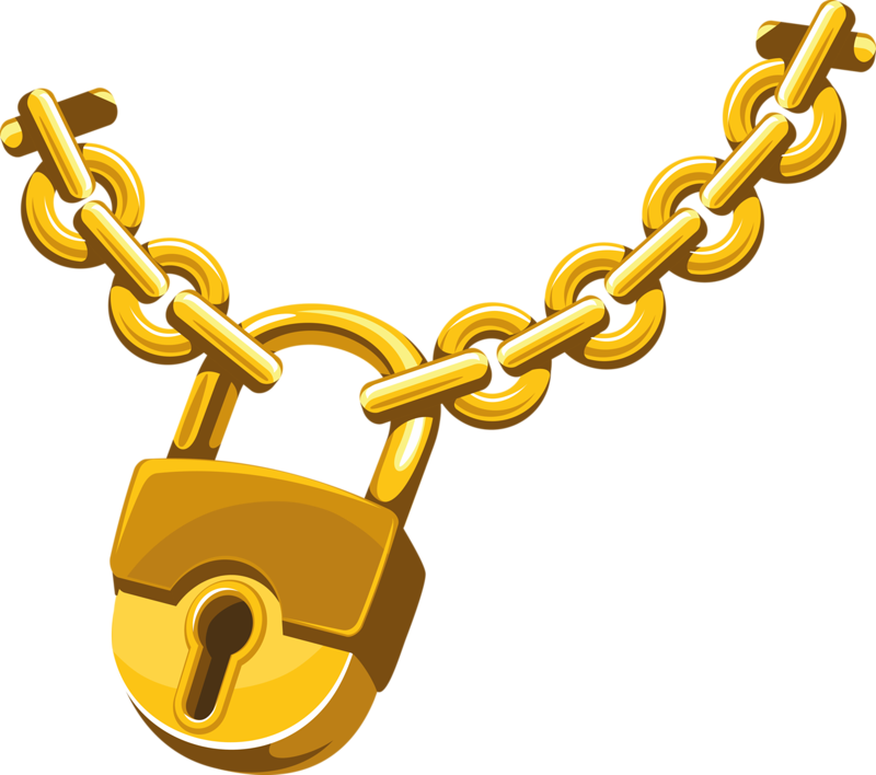 Chain Lock Clip Art - Lock With Chain Png (800x708)