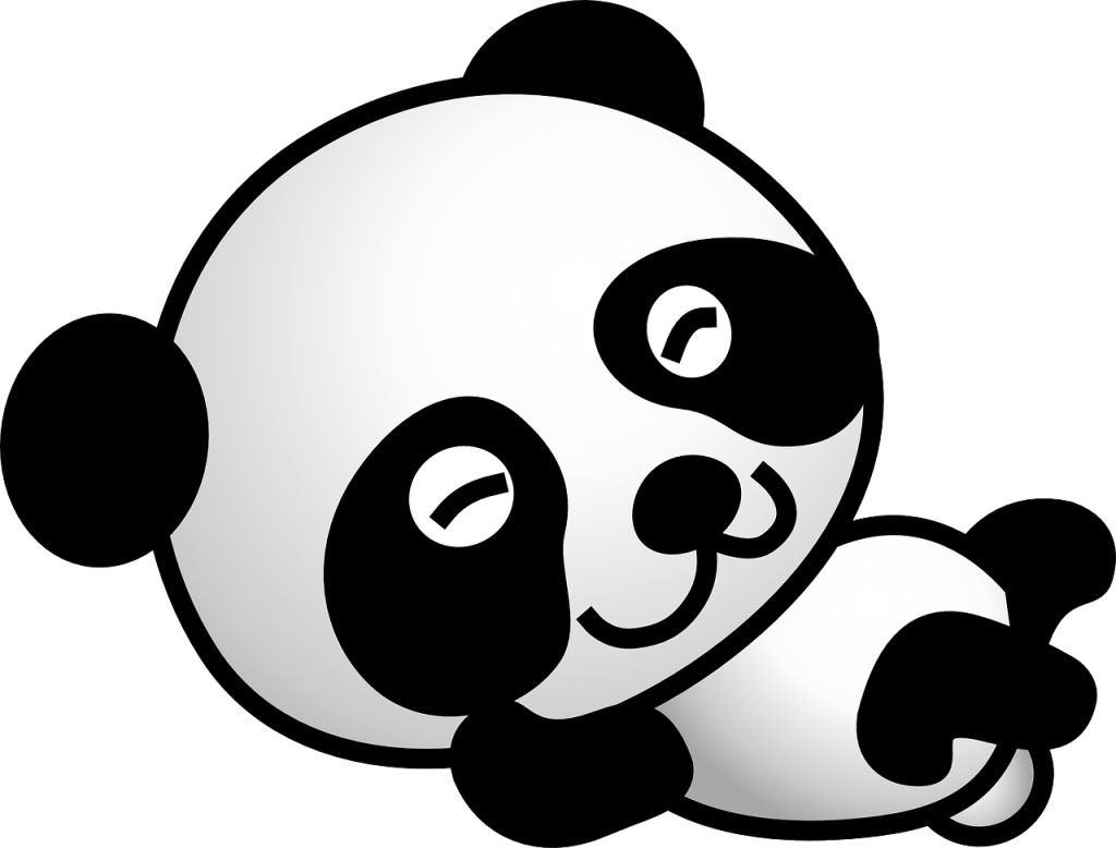 Google Panda - Cartoon Panda Transparent Background (1024x778)