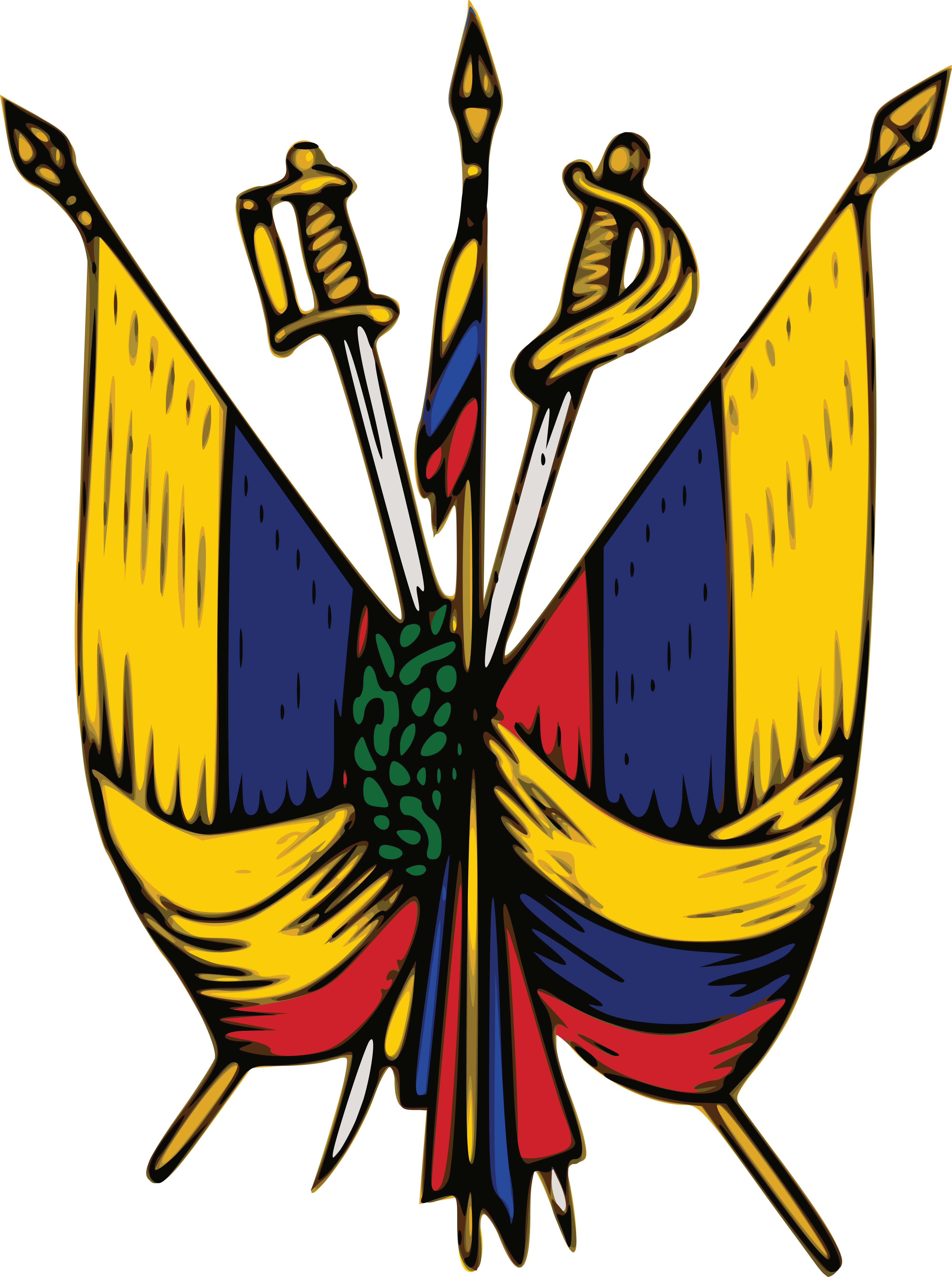 Free Clipart Of A Crest Of Venezuela Flags - Venezuela Coat Of Arms (4000x5366)