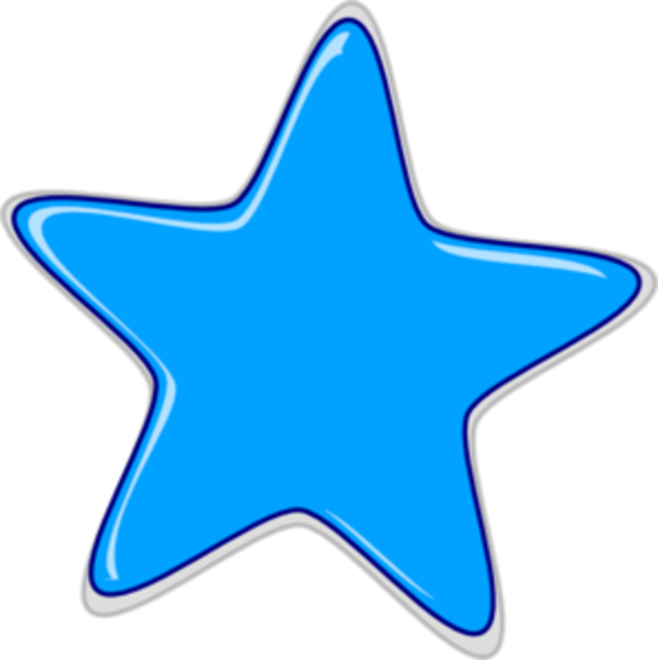 Blue Star Edited Md Free Images At Clker Com Vector - Star Clip Art (598x600)
