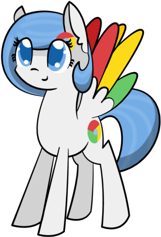 Here's A Transparent Chrome Pony For You I Don't Think - Chrome Pony (500x500)
