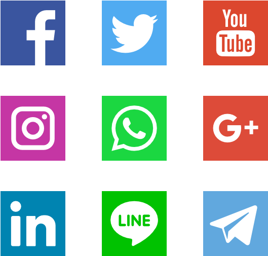 Social Networks Logos - Logo Social Media Vector (600x564)