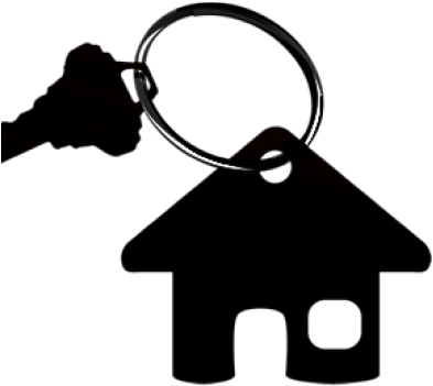 House Key Clip Art - House Key Chain Clip Art (400x400)