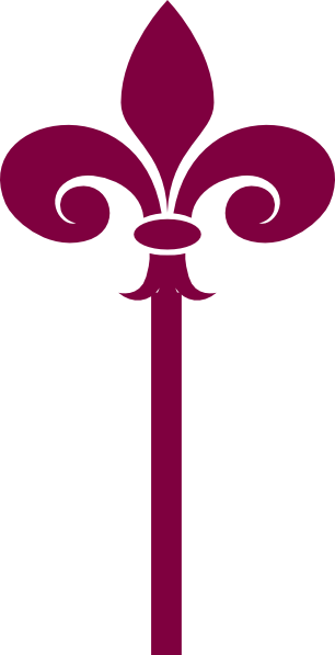 Key Iis Clip Art At Clker - Fleur De Lis Clip Art (306x597)