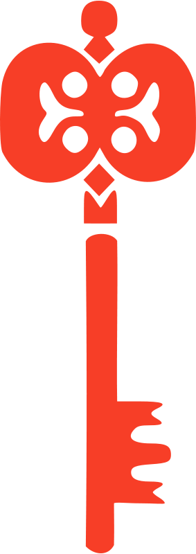 Red Key Clip Art (284x800)