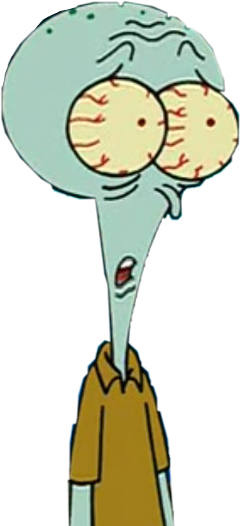 Meme Spongebob Squidward Freetoedit - Squidward Dab Transparent Real (240x526)