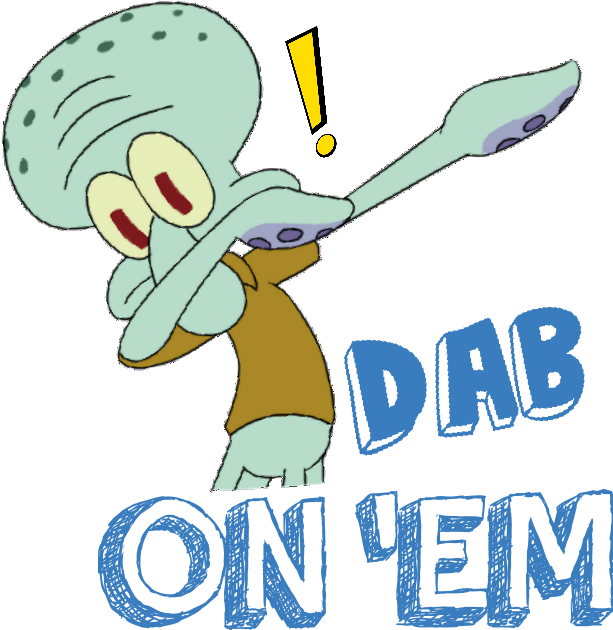 Model Image Graphic Image - Squidward Dabbing (637x910)