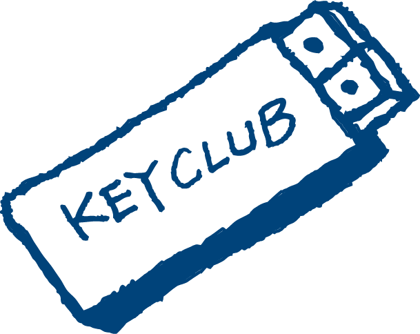 Doodles And Key - Key Club Graphics Png (609x484)
