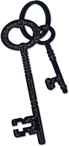 Fancy Key Clipart - Artis Decor Clear Stamp Atc 1 (600x600)