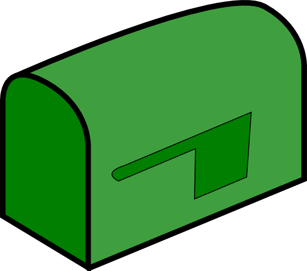 Green Mailbox Clipart (600x531)