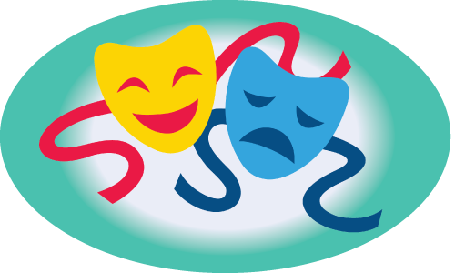 Theatre Face Clip Art (500x300)
