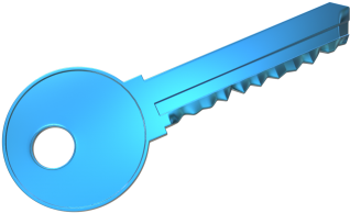 3d Key [png 1600×1600] - Key 3d Icon Png (375x375)